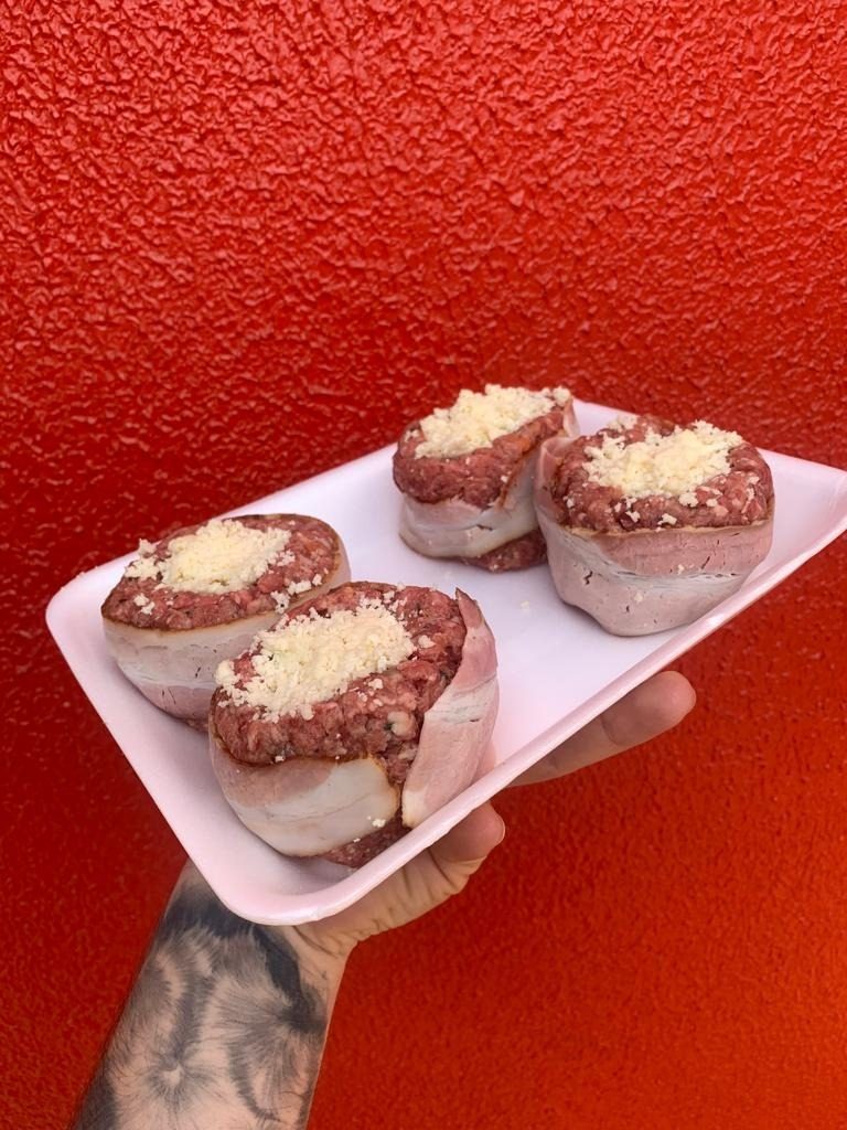 Rolinhos com bacon